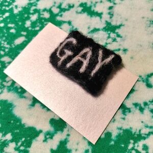 GAY Wool Felt Pin